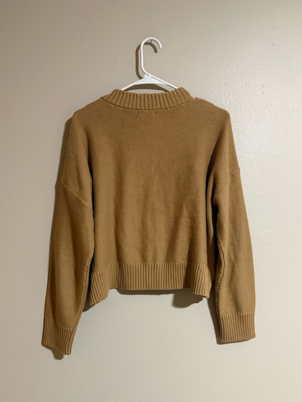 Quince 100% Organic Cotton Cropped Cardigan Size Medium - Picture 2 of 5